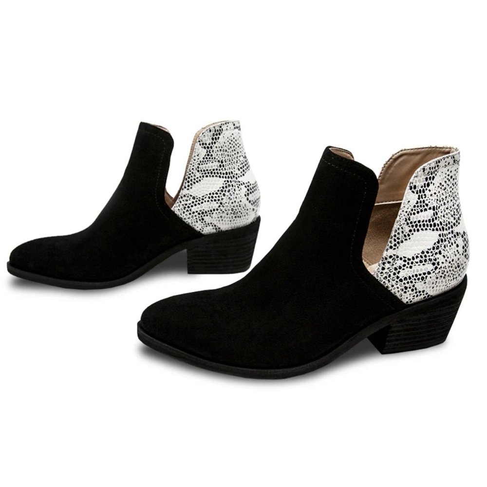 Mercy Made Jillian Bootie Vegan Black Size 6.5